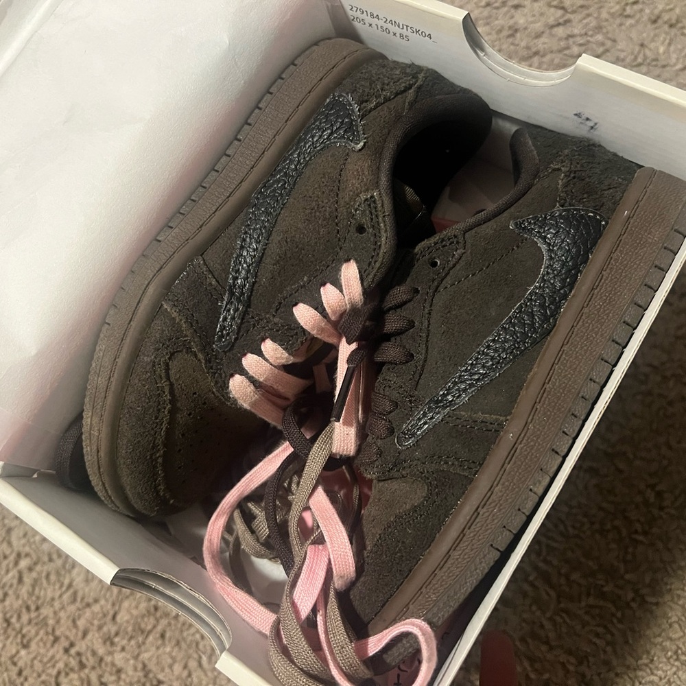 Travis Scott Kids Sneakers - Brown and Pink